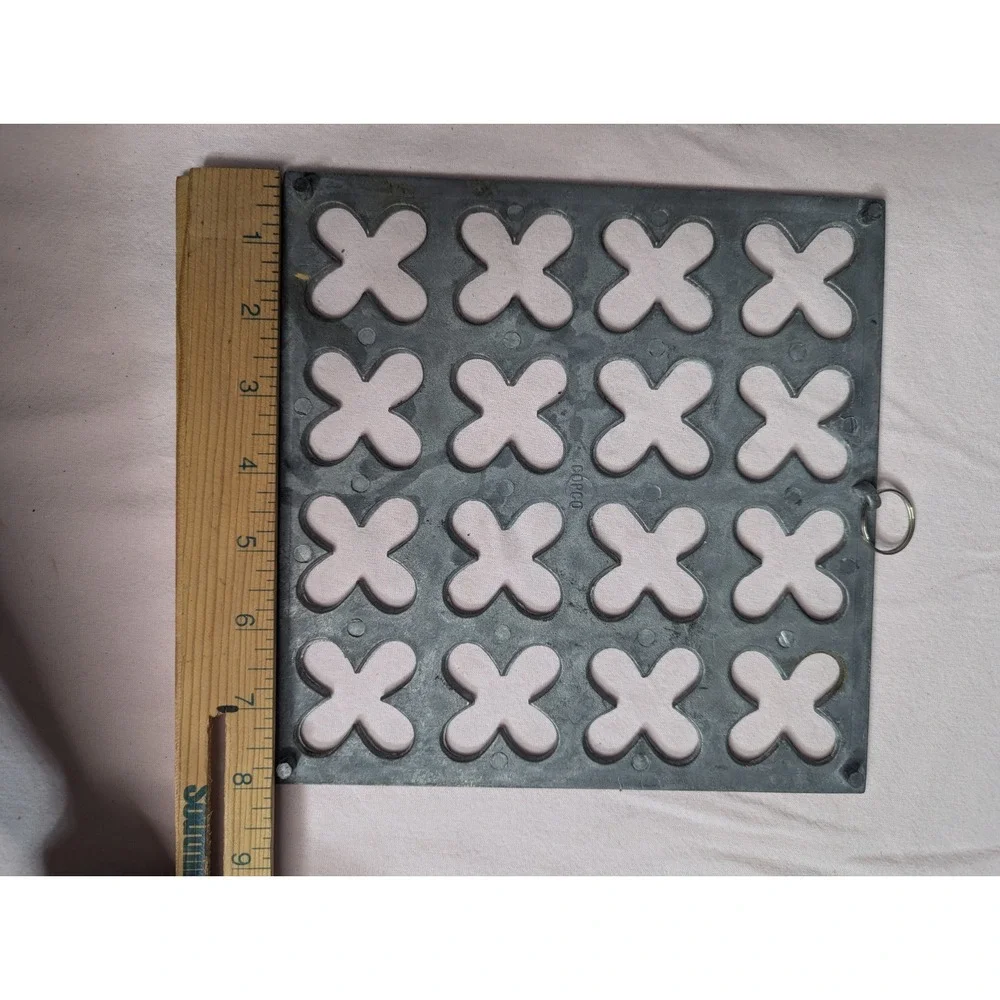 Vintage‎ Copca Square cast Aluminum Trivet or hanging decoration